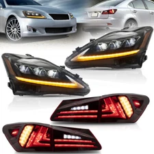 VLAND Full LED Headlights & Tail Lights For Lexus IS250 IS350 IS F 2006-2013 Set