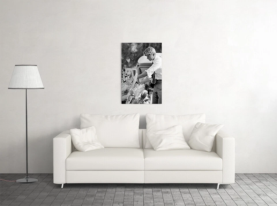Arte de pared Bobby Kennedy en campaña presidencial sendero decoración del hogar - PÓSTER 20x30 Foto 3 de 4