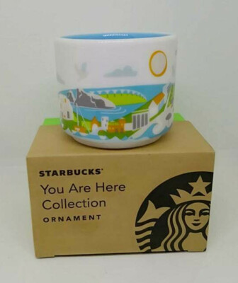 NEW STARBUCKS CYPRUS ESPRESSO MUG YAH COLLECTION ORNAMENT 2FL OZ