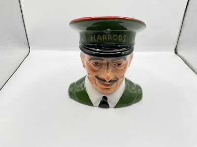 VTG CARLTON WARE for HARRODS LONDON ICONIC  DOORMAN  MUG - 4497-ENGLAND - MINT!