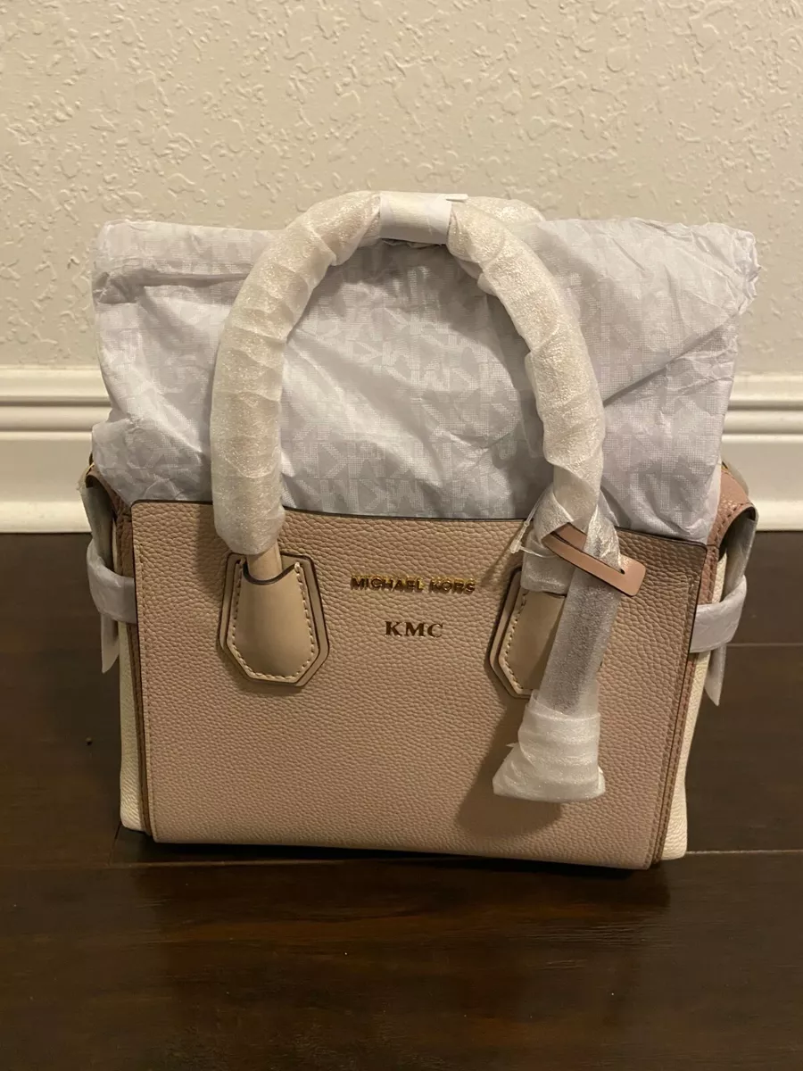  Michael Kors Mercer Medium Belted Satchel Crossbody Pink Multi  Leather : Clothing, Shoes & Jewelry