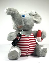 VTG Coca Cola BRAND PLUSH COLL Elephant w/Coke Lifesaver Lifeguard 1993