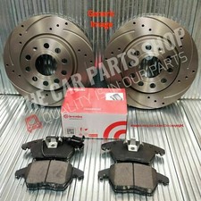 FITS BWM 430i GRAN COUPE F36 BREMBO DRILLED GROOVE FRONT DISCS 370MM + PADS