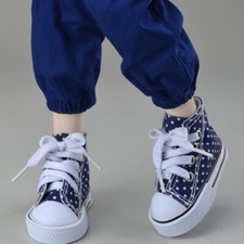 1/3 1/4 BJD MSD - Small Dot Sneakers Navy  Size 7.5cm X 3.2cm X 4.7cm