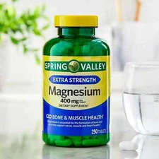 Spring Valley Magnesium Bone & Muscle Health Dietary Supplement 400 mg, 250 Coun