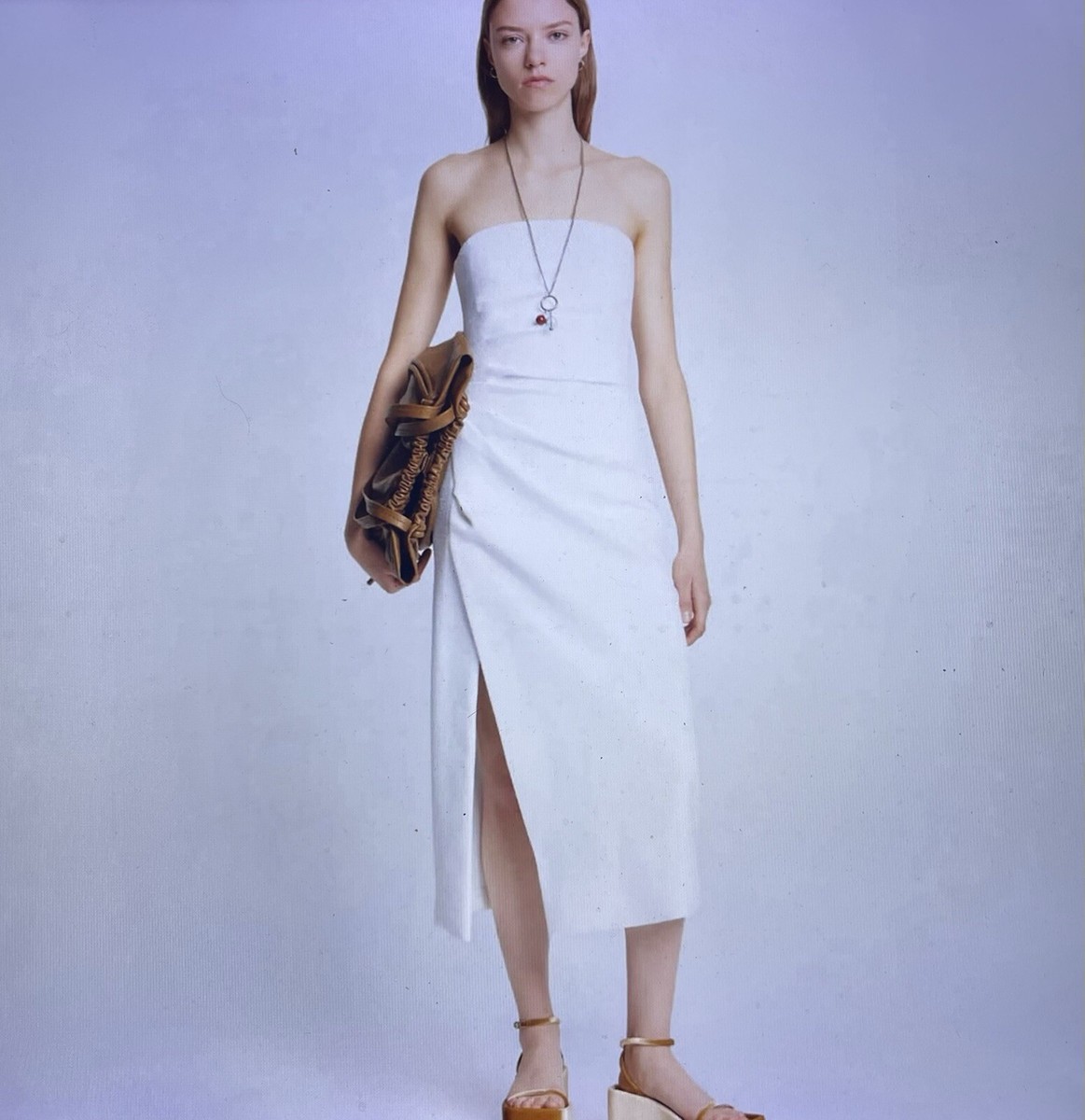 slim fit dress slacks Proenza Schouler White Label Laura Dress in Black – Hampden Clothing main image 1