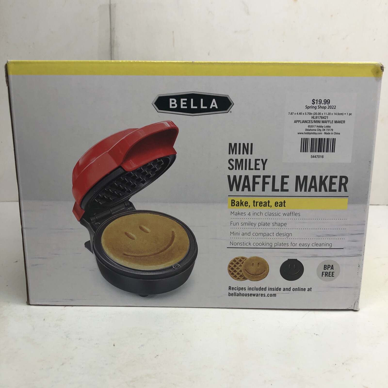 bella mini waffle maker unicorn