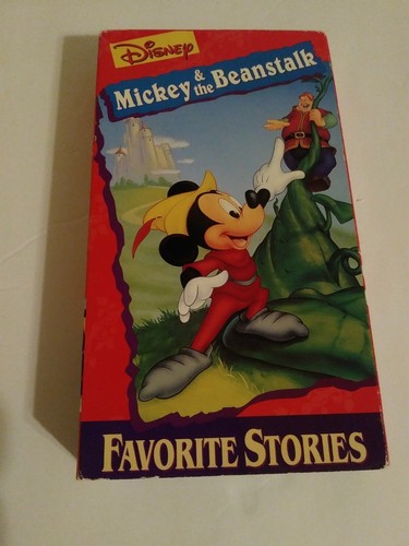 Walt Disney Favorite Stories VHS Video Tape Mickey and the Beanstalk ...
