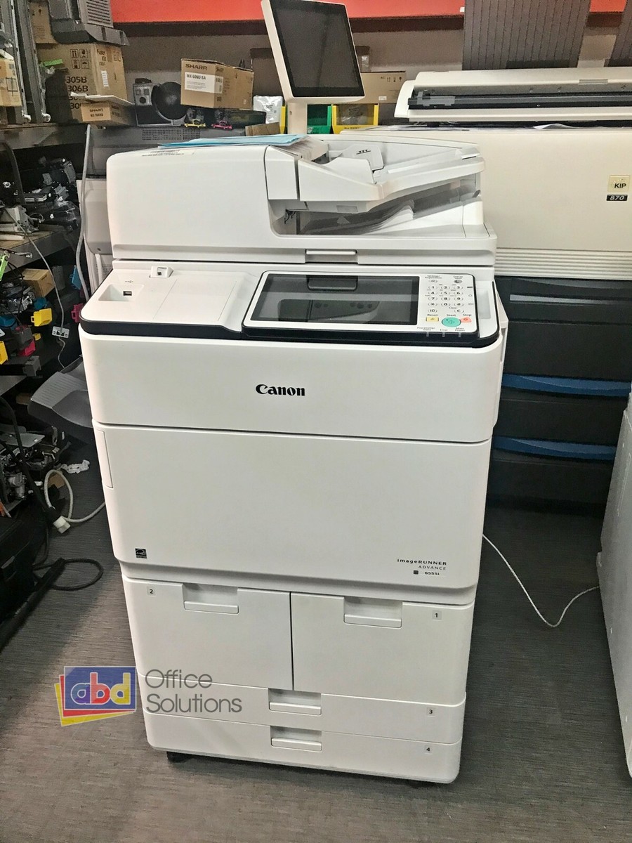 コニカ　エレクトロン Canon ImageRunner Advance 6555i A3 Mono MFP Copier Printer Scanner