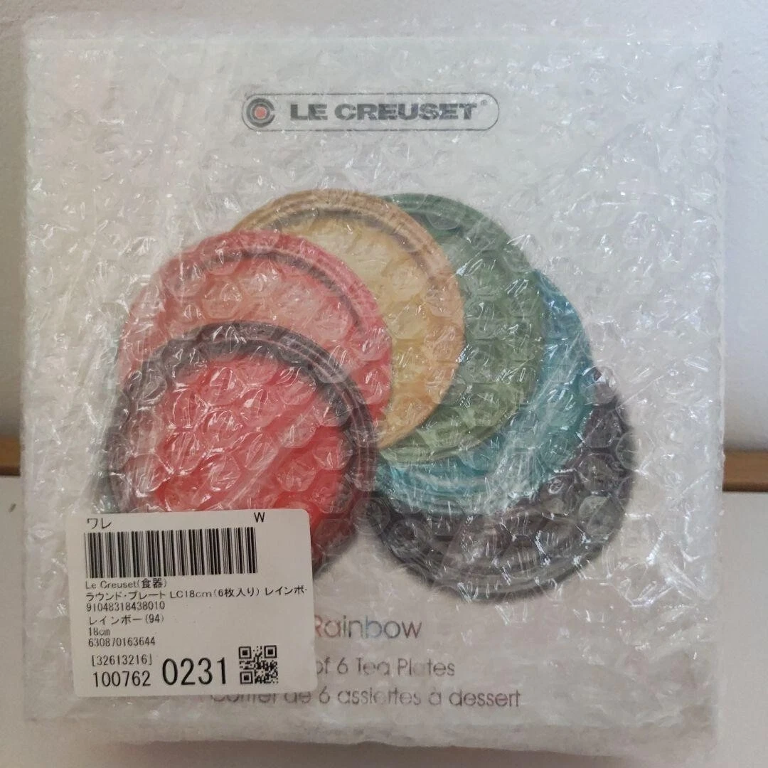 Le Creuset Round Plate Dish 18cm 6 Sets Rainbow Color From Japan