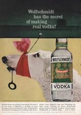 1960 Wolfschmidt Vodka: Secret Of Making Real Vodka Vintage Print Ad