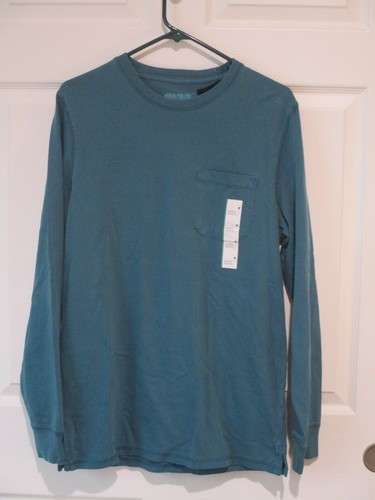 Long Sleeve Crewneck Pocket T-Shirt Med 