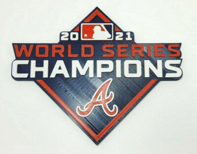 Atlanta Braves 2021 World Series Champs 3D Logo - Emblem, Ornament