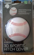 Reese Towpower Baseball Hitch Cover Fits 2" Receiver Sports Fans NEW