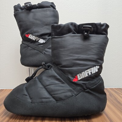 Baffin Base Camp Insulated Black Snow Boots Little Kids YS 10 11
