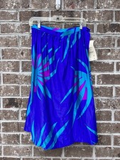 NOS Vintage Jantzen Skirt Womens M Colorful Hawaiian  Maxi Retro 80s 90s