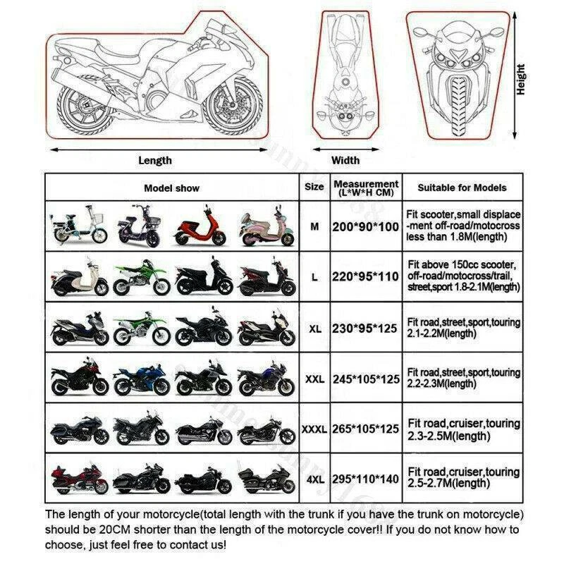 Cubierta impermeable XXL para motocicleta de alta resistencia para Honda Shadow ACE AERO 750 VT1100 Foto 4 de 4