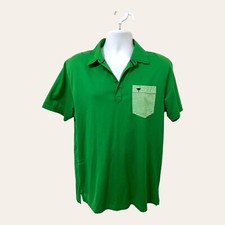 Travis Mathew The Chive Golf Polo Green Mens Size L Henley Flaws