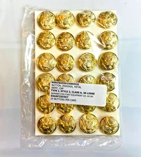 US Army Eagle Buttons Great Seal Tunic Button 7/8 inch 22mm 36L Lot of 24 NEW