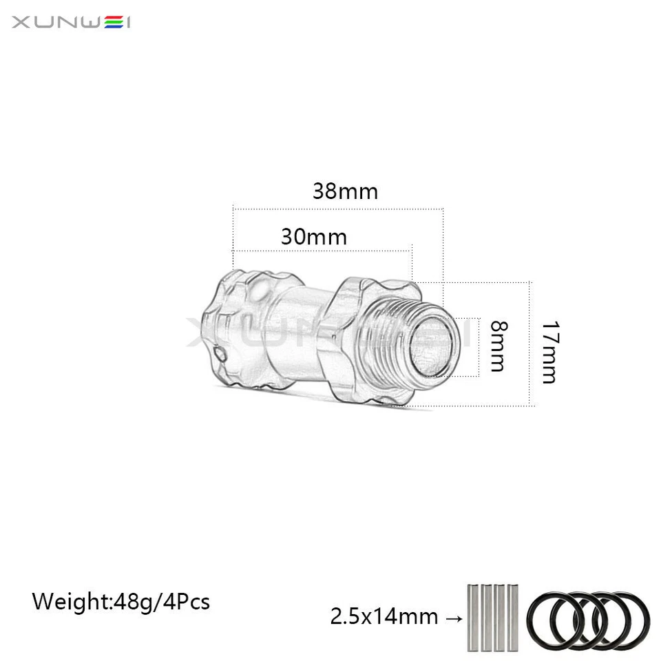 30mm Enhanced Mount Drive Nuts 17mm Wheel Hex #89108 for 1/8 HSP Redcat Himoto - Image 2 of 4