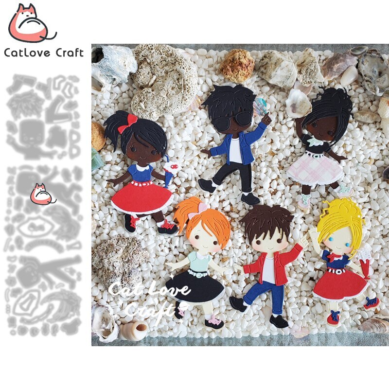 SAOLA Calzino festa ballerine luppolo ragazzo ragazza metallo fustelle scrapbooking creazione carte