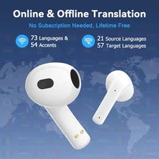 iTour 22 PRO Translating Earphones 127 Languages Wireless Translator Earbuds