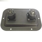 Doppia Scheda Connettore Speakon Piastra Jack In Metallo Presa Per Altoparlante Spikon Per Palco Altoparlante Pi&ugrave; Forte Armadio Per Amplificatore Per Chitarra 137x90mm 2 Pezzi