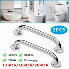2 Pack Stainless Steel Shower Grab Bar Shower Handle Bathroom Safety Support New