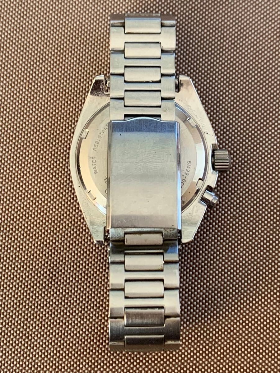 完動美品 SEIKO 「S」サス KINETIC 5M22-0G20 パール SEIKO セイコー SUS サス AGS IS KINETIC キネティック 5M22