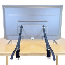 UISKOOPW No Drill TV Safety Straps,Tool-Free Anti-Tip Prevention Strap for Flat