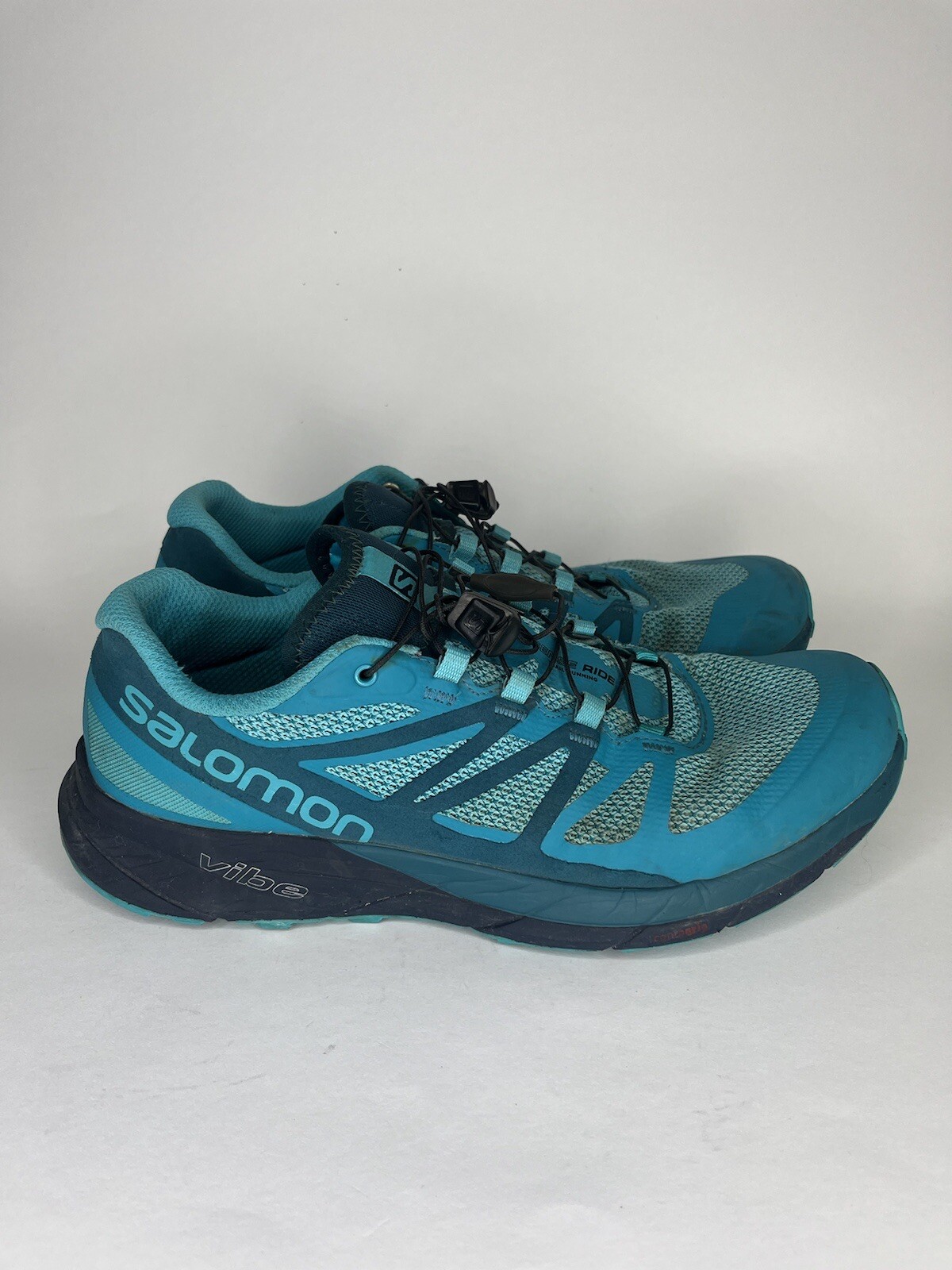 Scarpe sneakers Salomon Sense Ride donna blu taglia 10 atletica trail running