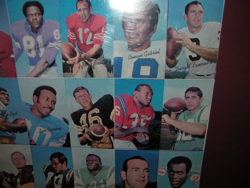 1970 TOPPS SUPER FOOTBALL SET UNCUT SHEET, NAMATH, SIMPSON,COMPLETE,ALL 35 CARDS - Picture 6 of 12