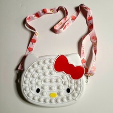girl purse Popit Fidget Toy Push Bubble Sensory Stress Relief Kids bag kitty