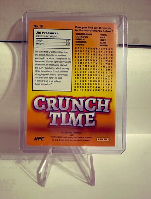 2023 Donruss UFC - Crunch Time Jiri Prochazka #19 Holo Orange