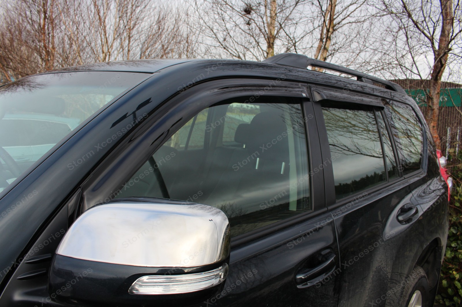 4PC EGR WIND DEFLECTORS/ VISORS STICKON FOR TOYOTA LAND CRUISER 150