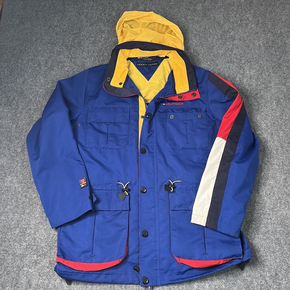 Vtg 2002 Tommy Hilfiger Weather Resistant Jacket Coat Mens M Y2k 