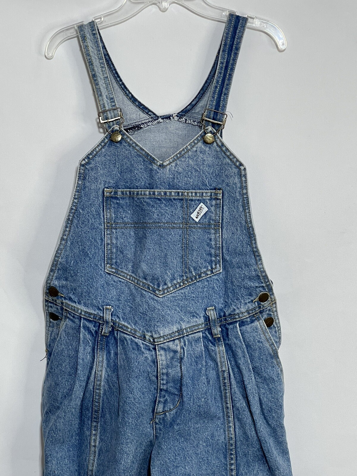 Vintage 1980's Guess by Georges Marciano Women's Denim Overalls Sz 2 USA Made image 3
