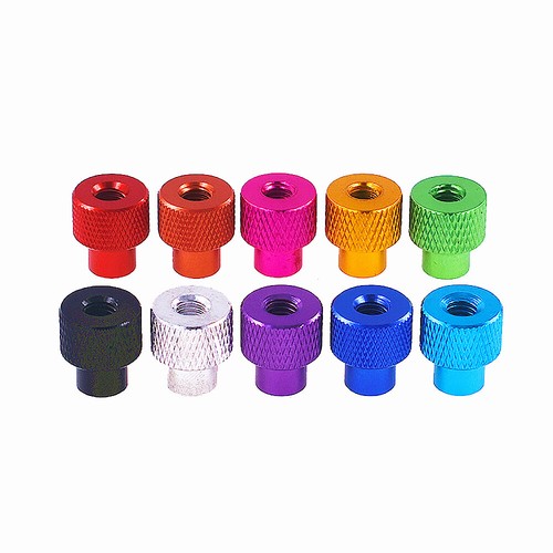 M2 Aluminium Knurled Thumb Nuts Through Hole & Blind Hole Hand Grip Knobs Nut - Picture 11 of 12