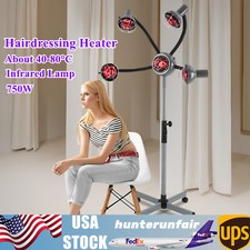 5 Head Infrared Heat Lamp Adjusting Height Styling Perming Dryer Salon Heat Lamp