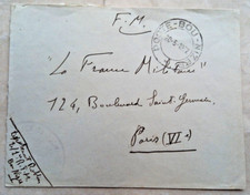 MOROCCO 1932 FRENCH MILITARY COVER WITH POSTE BOU NIZER & QUEZZAN POSTMARKS