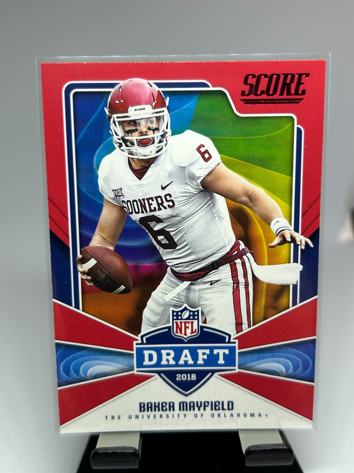 Baker Mayfield Panini Score NFL Draft #17 Red
