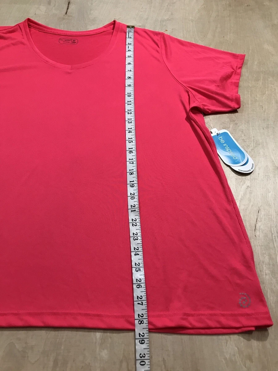 be inspired Women s Activewear Tee Shirt Short Sleeves Size 3X