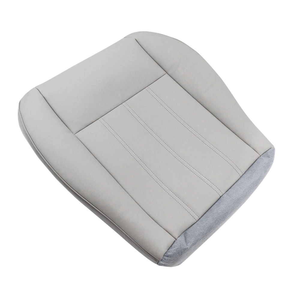 New Driver Bottom Leather Seat Cover Gray For 2005-2010 Chrysler 300C Limited - Image 2 of 4