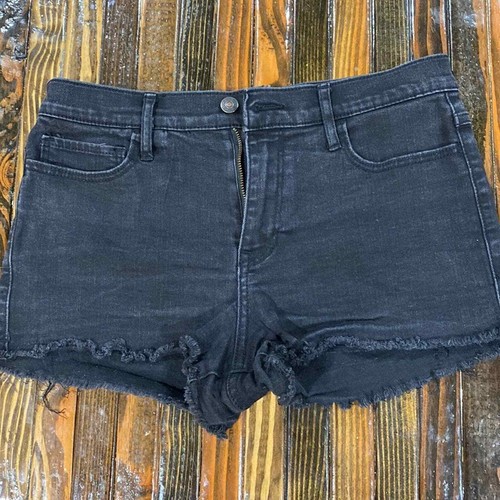Fitch black distressed high rise shorts 