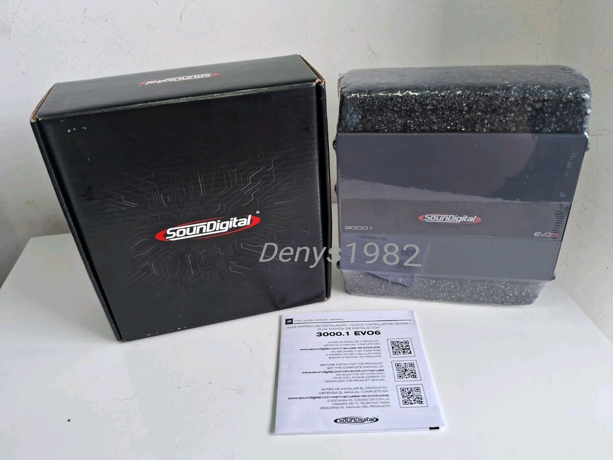 Soundigital 3000.1 - 2 Ohms Evo6 / Digital Amplifier 3000 Soundigital 3000.1 - 2 Ohms Evo6 / Digital Amplifier 3000