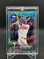 2024 Topps Chrome Bryce Harper Aqua Lava Refractor /199 - Phillies - #62