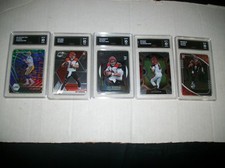 5 Joe Burrow Gem Mint 10 Rookie and Insert Cards (LOOK)
