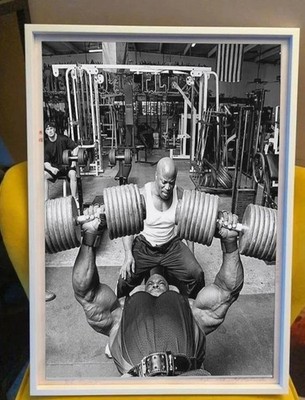 Ronnie Coleman Bodybuilder Poster Vintage Black And White Art