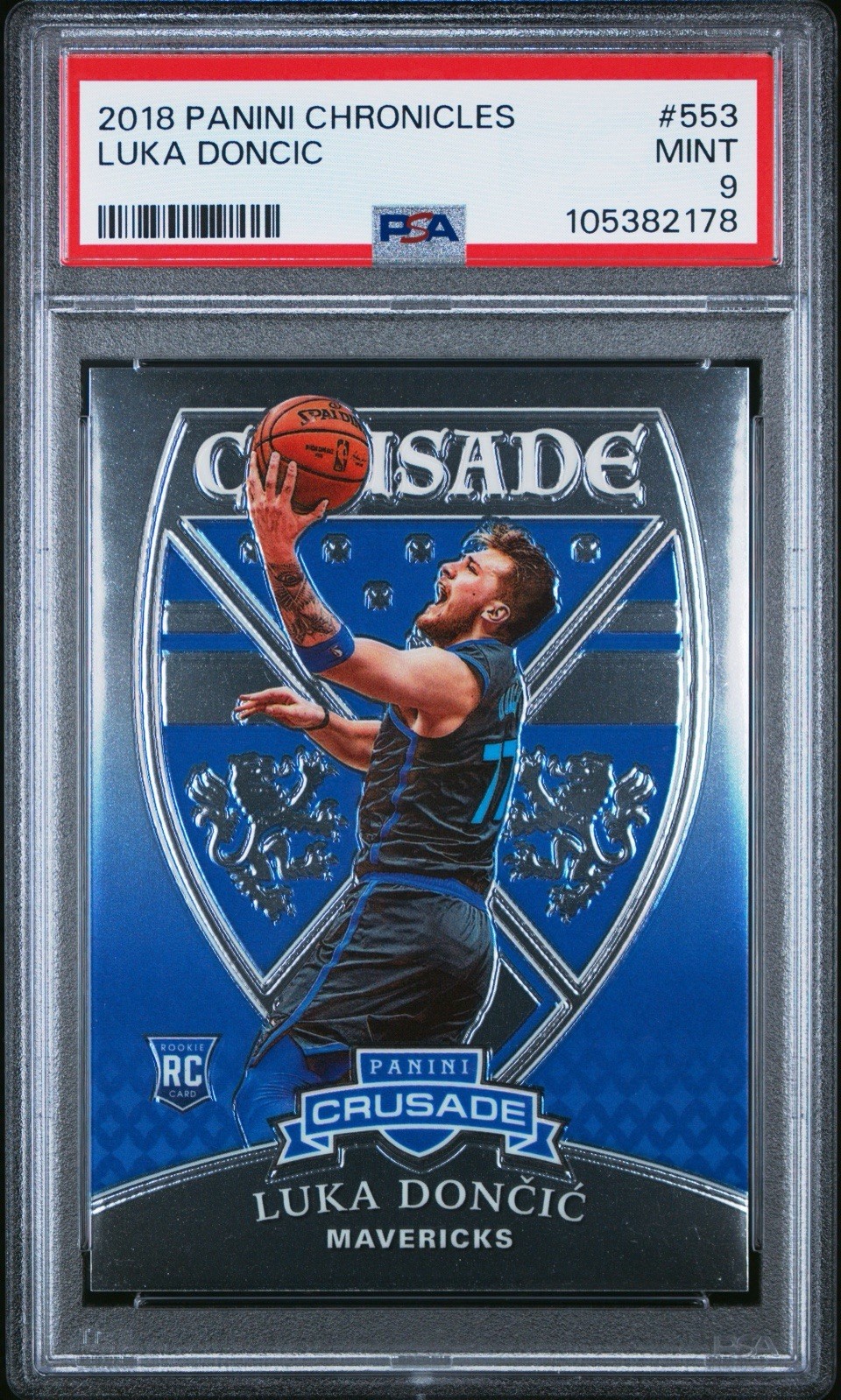 2018 Panini Chronicles Luka Doncic #553 PSA 9 Crusade Rookie RC