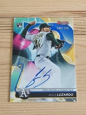 2020 Bowman's Best of Aqua Refractor 144/150 Jesus Luzardo #B20-JL Auto
